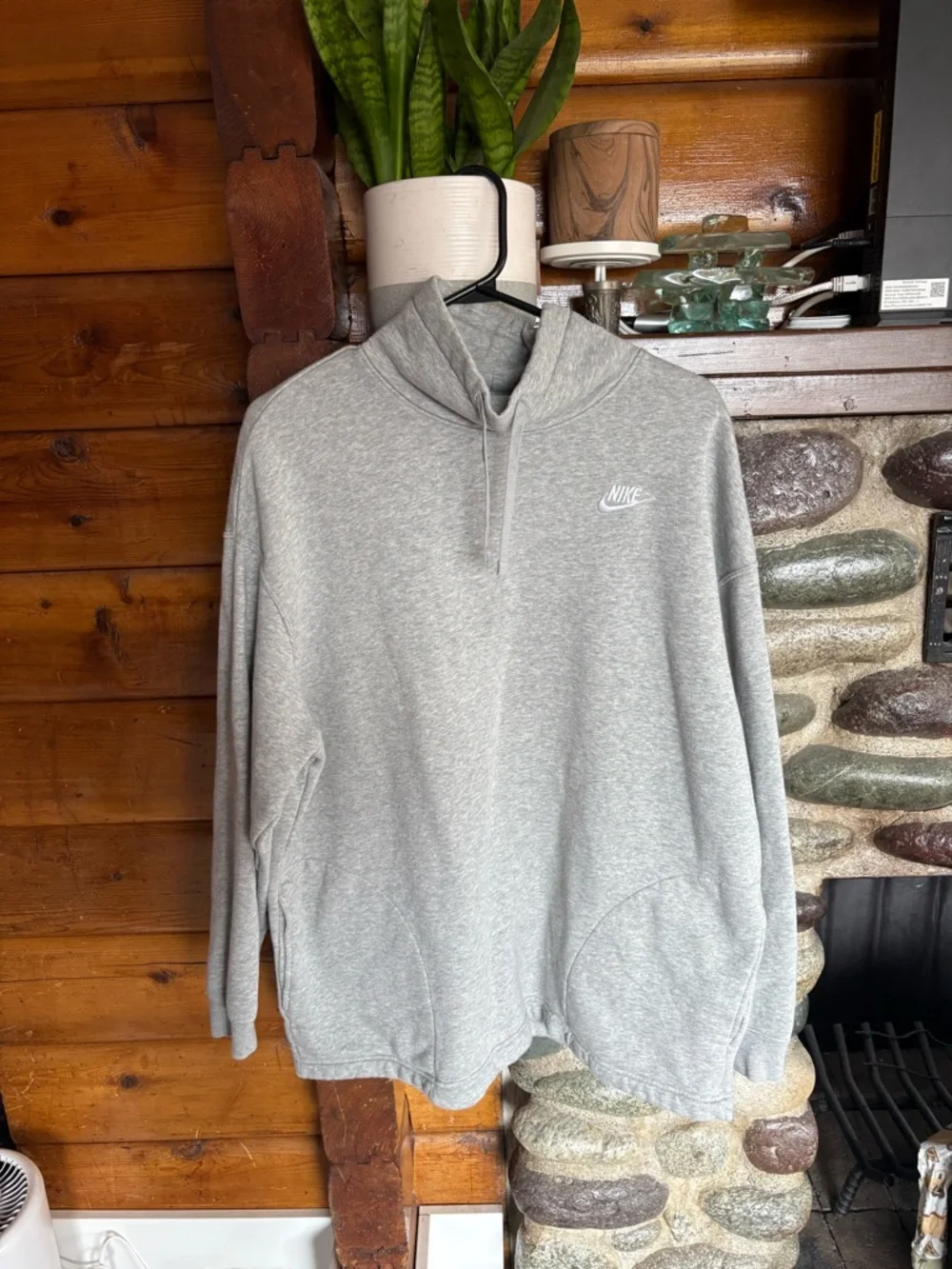 Nike Swoosh Hoodie Clean Girl Oversized Athleisure - Picture 2 of 4